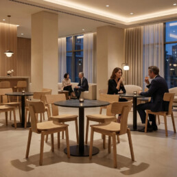 Show your furniture in hotel lobbies